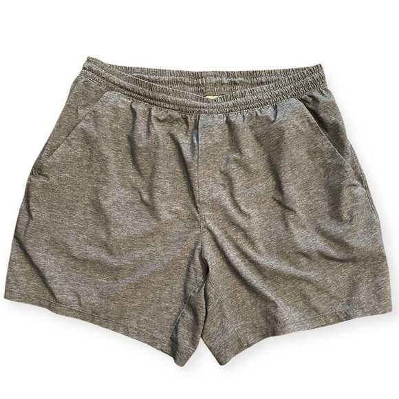 LULULEMON Men’s Pace Breaker Shorts Heather Texture Gray/Deep Charcoal - Picture 6 of 6